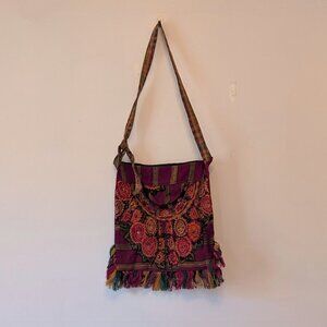 Floral cross-body bag